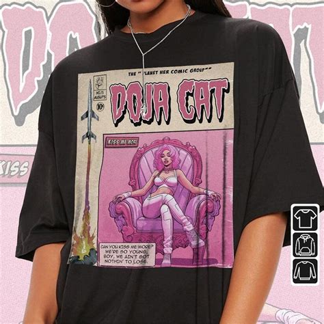 Doja Cat Comic Shirt, 90S Vintage Merch Art Kiss Me More Pla | Inspire ...