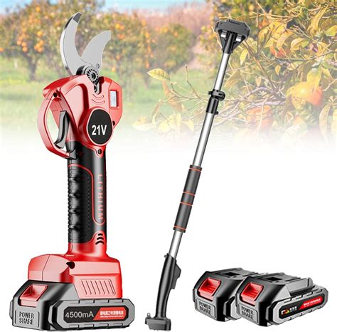 Buy MMCUBE Cordless Pruning Shears with 2.1m High Reach Extension Pole ...