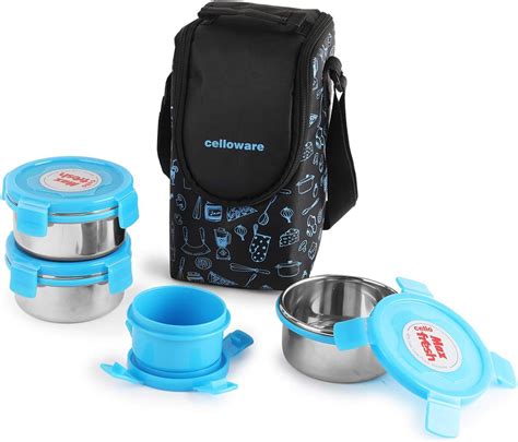 Buy AKUGA Leak-Proof Lunch Box Food Container Tiffin Hot Box Stainless ...