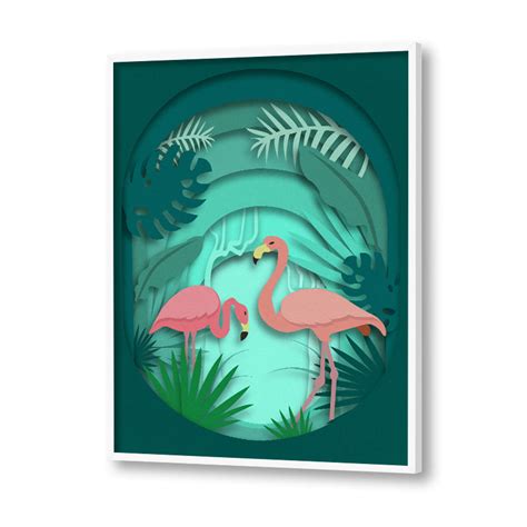 Buy Tropical Flamingo | Nature Painting | Studio Artemist