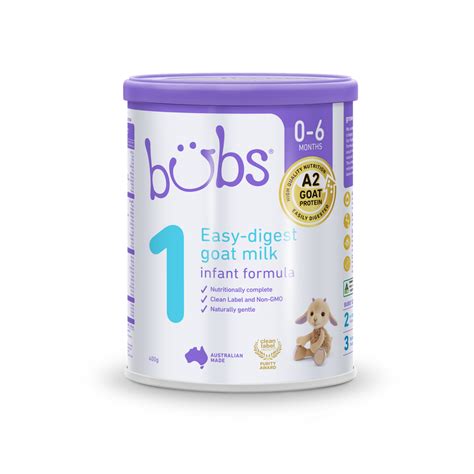 Bubs® Goat Milk Infant Formula Stage 1 - 400g - Bubs Australia