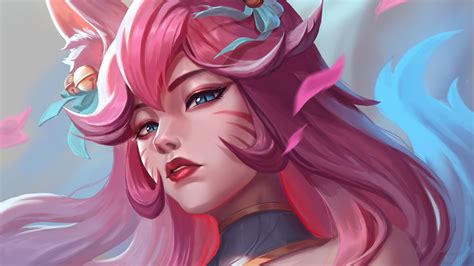 ahri, lol, spirit, blossom, 4k, HD Wallpaper | Rare Gallery