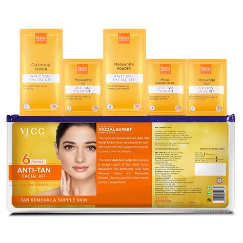 VLCC Salon Series Anti Tan Facial Kit ( 6 Facials ) - 300g - At Home A ...
