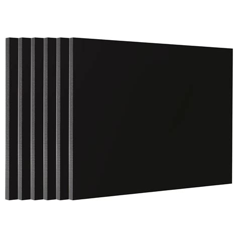Buy Acrux7 6 Pack 5x7 inch Black Plexiglass Sheets Acrylic Sheets ...