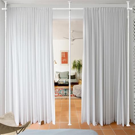 Room Divider, No Drilling Curtain Rod, 4-10ft (H) 28-114inch(W ...