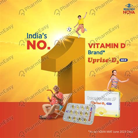 Buy Uprise D3 60000 IU Softgel Capsule (12) Online at Flat 15% OFF ...