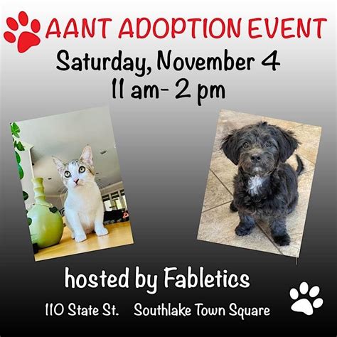 Animal Advocates of North Texas Pop Up Event!, Fabletics, Southlake, 4 ...