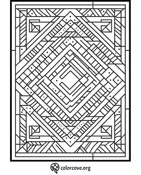 Geometric Coloring Pages Free