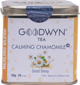 Goodwyn Chamomile Herbal Stress Relief Tea, 50 Grams, Makes 25 Cups ...