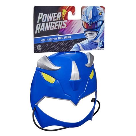 Buy Power Rangers Mighty Morphin Blue Ranger Mask for Roleplay, Ages 5 ...