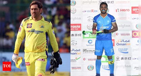 Not just cricketers, Dhoni inspires junior Indian hockey team captain ...