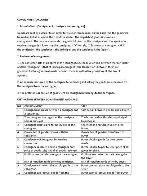 Image result for Consignment Accounts Notes