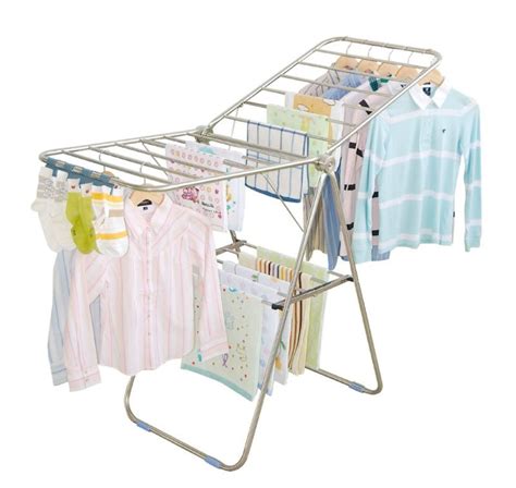 Multipurpose Easy Setup Foldable Wings Stainless Steel Clothes Hanger ...