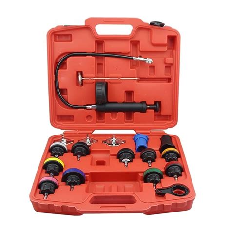 Buy 18PCS Radiator Pressure Tester Kit Coolant Vacuum Type Cooling ...