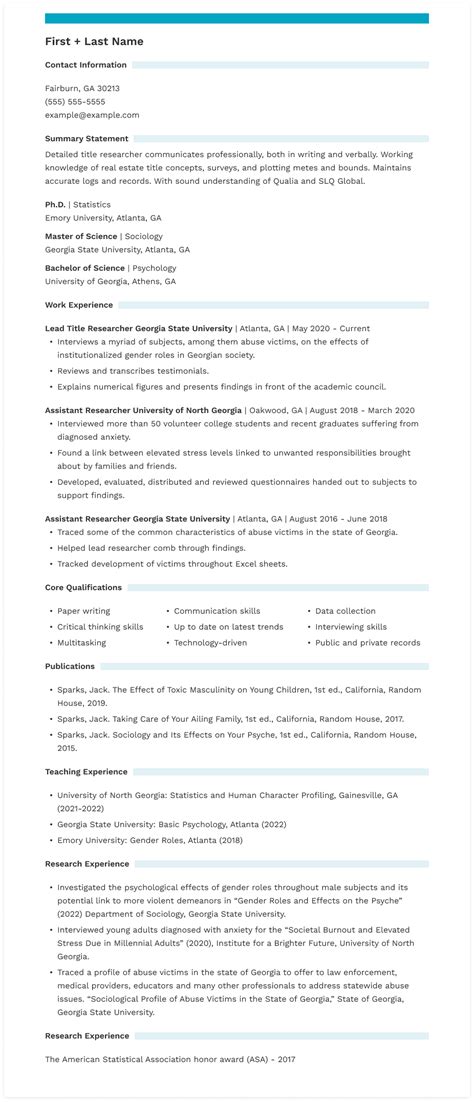 Curriculum vitae CV Examples 的图像结果