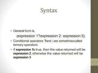 Image result for Conditional Expression