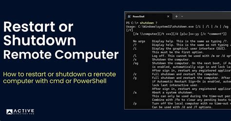 Image result for Restart Remote Computer Command-Prompt