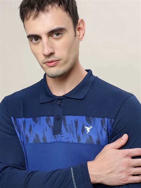 Men Slim Fit Polo T-shirt with Techno Cool+