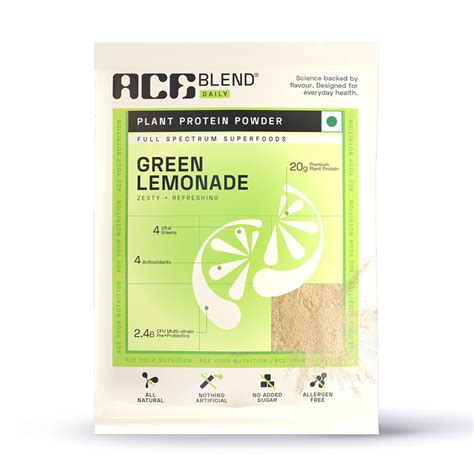 Ace Blend DAILY, 20G Vegan Plant Protein Powder & Superfoods (15 ...