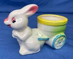 Image result for Bunny Rattle with Planter Vintage Plastic