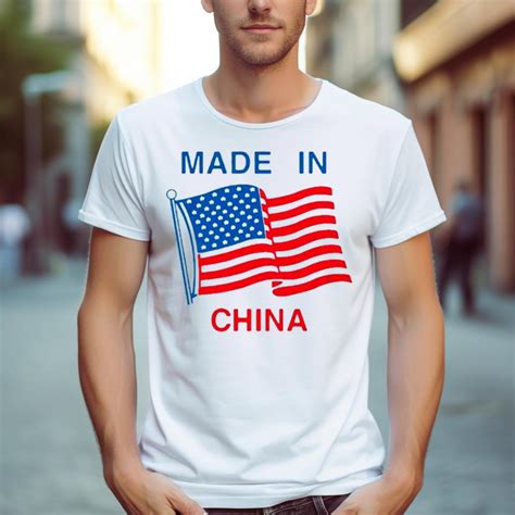 Flag Usa Made In China Shirt - Hersmiles