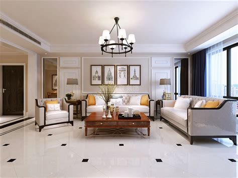110平米美式古典优雅宅室内设计：简雅内敛、沉静知性韵味空间-上海装潢网