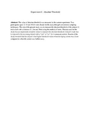 Experiment 2 Meaningful and Meaningless words - Experiment 2 ...