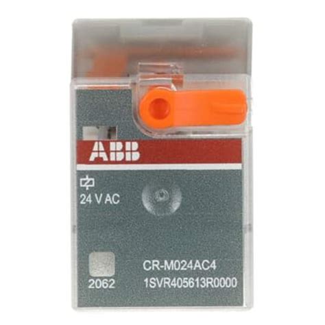 1SVR405613R0000 CR-M024AC4 ABB | ABB Plug In Power Relay, 24V ac Coil ...