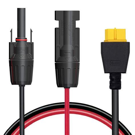MC4 Extension Cable to XT60 Solar Panel Cable 16AWG, Solar Panel ...