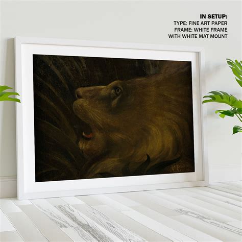 lion Painting & Wall Art Print by Henri Rousseau - Dessine Art