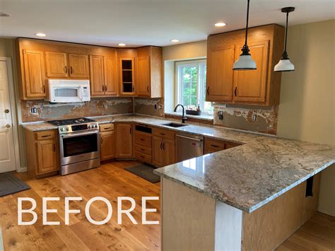 Diy Cabinet Refacing Before And After