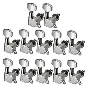 PRAV® Guitar String Tuning Peg Keys Tuners Enclosed 12R for Electric ...