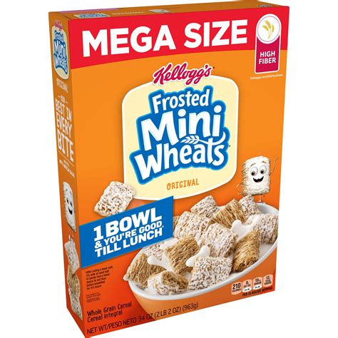 Kellogg S Frosted Mini Wheats Breakfast Cereal Original Mega Size | My ...