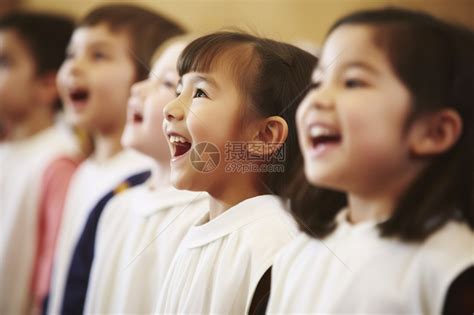 大声唱歌的小学生高清图片下载-正版图片600445818-摄图网