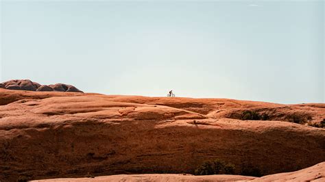 Download wallpaper 2560x1440 rock, stone, silhouette, minimalism ...