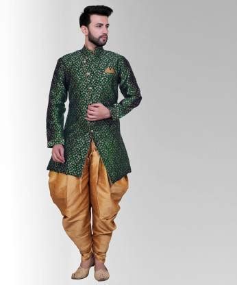 AVAETA Etnic Wear Embellished & Embroideried Woven Sherwani Price in ...