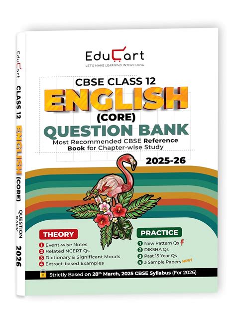 Educart CBSE Class 12 English Core Question Bank