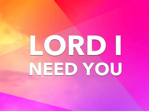 Lord I Need You - Kids | Playback Media | Song Tracks | WorshipHouse Kids