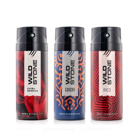 Buy Wild Stone Ultra Sensual, Red and Legend Deodorants Body Spray for ...