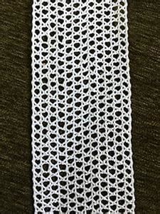 SYNC Very Broad White Crochet 8.5 cm croshia crosia Lace and Border ...