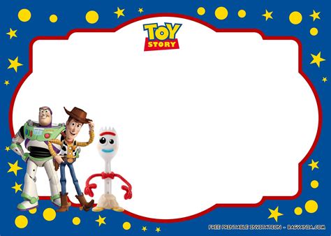 Blank Toy Story Invitation Template