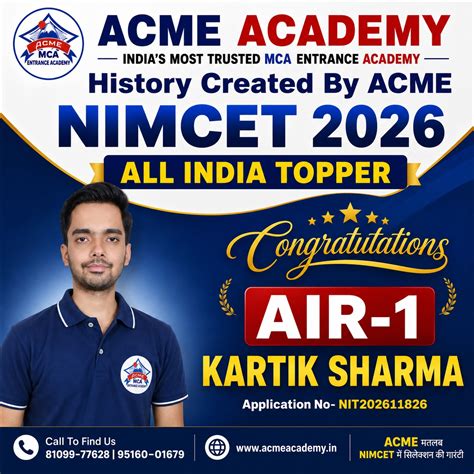 ACME Academy – India's Best MCA Coaching | NIMCET, CUET, MAH-CET, JMI