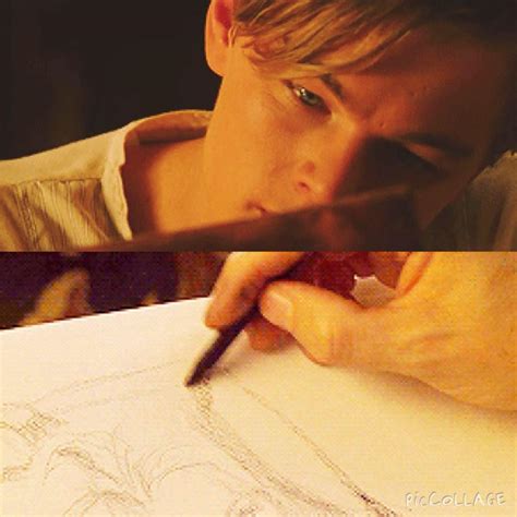 Leonardo Dicaprio Titanic Drawing Scene