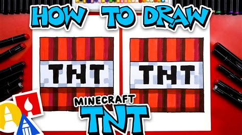 How To Draw Minecraft TNT - Art For Kids Hub
