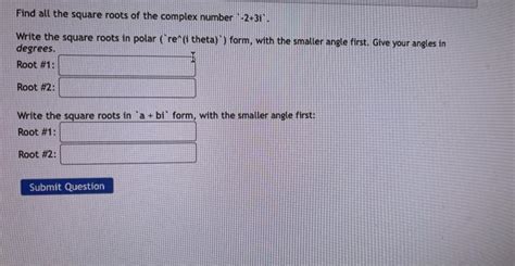 Image result for Square Root of a Complex Number