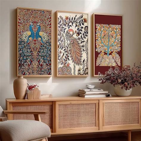 kotart Indian Traditional Art Wall Painting Madhubani Home Decoration ...