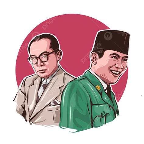 Illustration Of Ir Sukarno Mohamad Hatta President And Vice The Republic Of Indonesia, Ir ... - president of the republic of indonesia