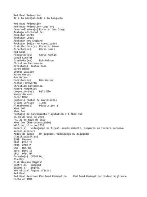 Image result for RDR2 PDF Files