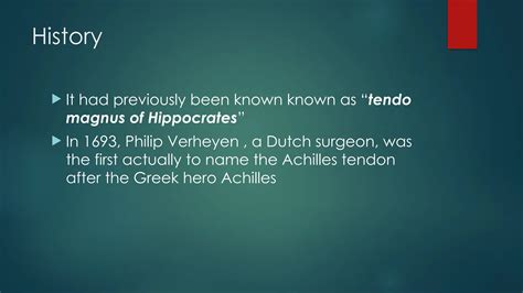 Tendo achilles injury and it's management | PPTX