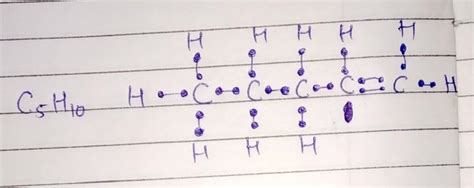 draw electron dot structure of pentene - Brainly.in
